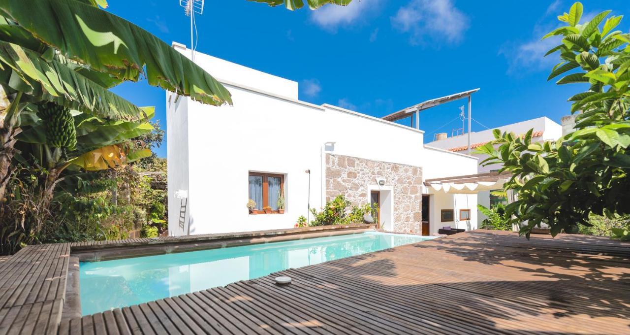 Villa Canaria Piscina Jacuzzi Jardin Santa Maria de Guia de Gran Canaria Dış mekan fotoğraf